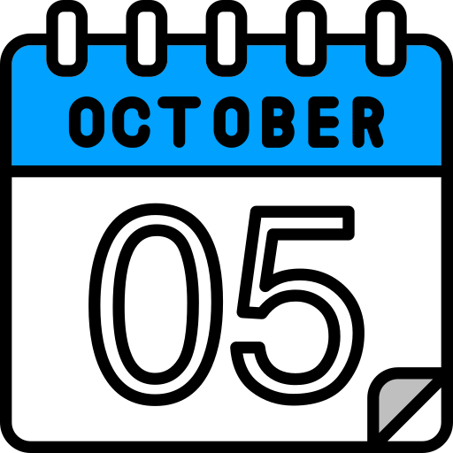 October Generic color lineal-color icon