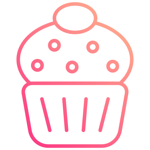 Muffins Generic gradient outline icon