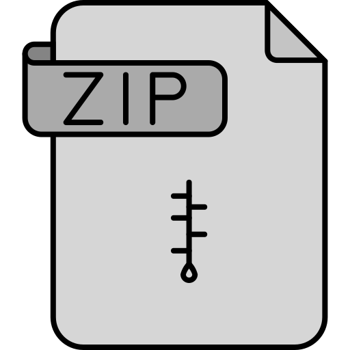 Zip Generic color lineal-color icon