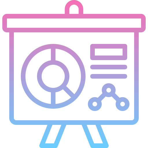 tableau de présentation Generic gradient outline Icône