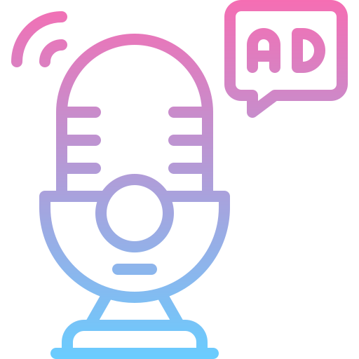 podcast Generic gradient outline icoon