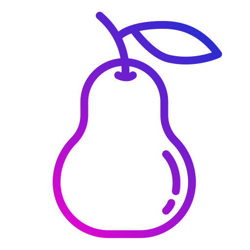 Pear Generic gradient outline icon