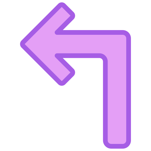 Turn left Generic color lineal-color icon