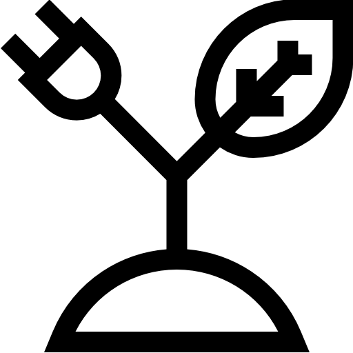 bioenergía Basic Straight Lineal icono