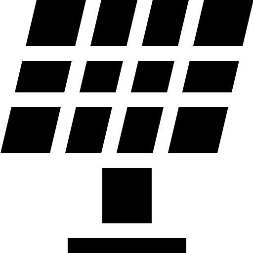 태양 전지 패널 Basic Straight Filled icon