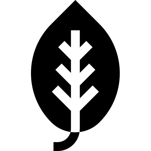 foglia Basic Straight Filled icona