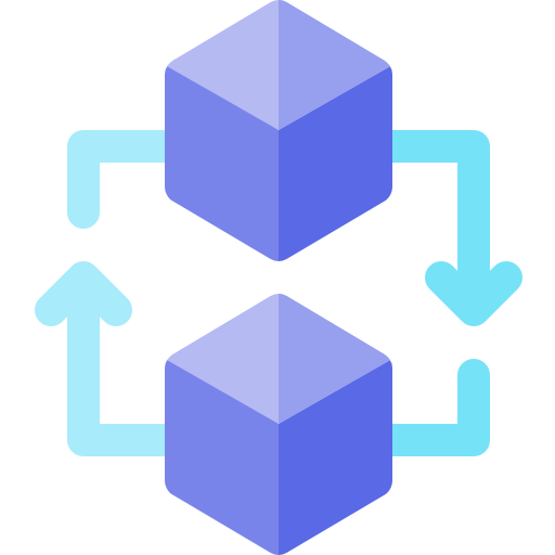 blockchain Basic Rounded Flat icon