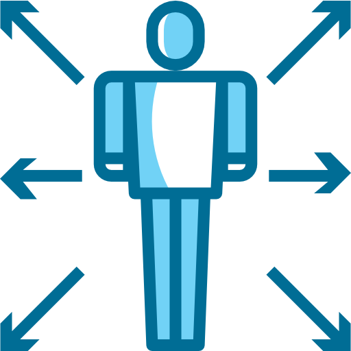 menselijke pictogrammen Phatplus Blue icoon