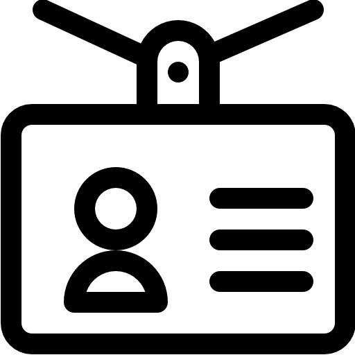 studentenkaart Basic Rounded Lineal icoon