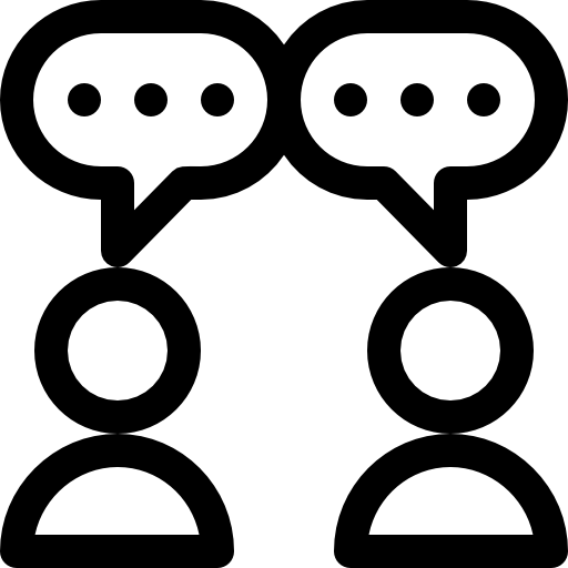 discutir Basic Rounded Lineal Ícone