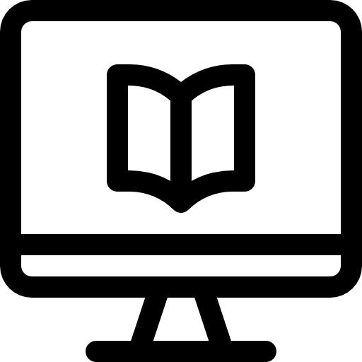 computer Basic Rounded Lineal icona