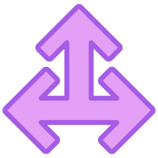 unión en t Generic color lineal-color icono
