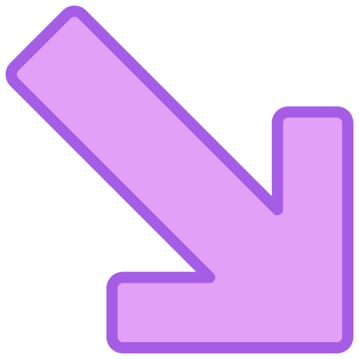 Down right Generic color lineal-color icon