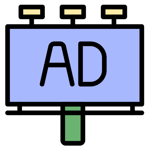 Рекламный щит Generic color lineal-color иконка