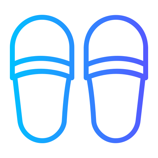 pantofola Generic gradient outline icona
