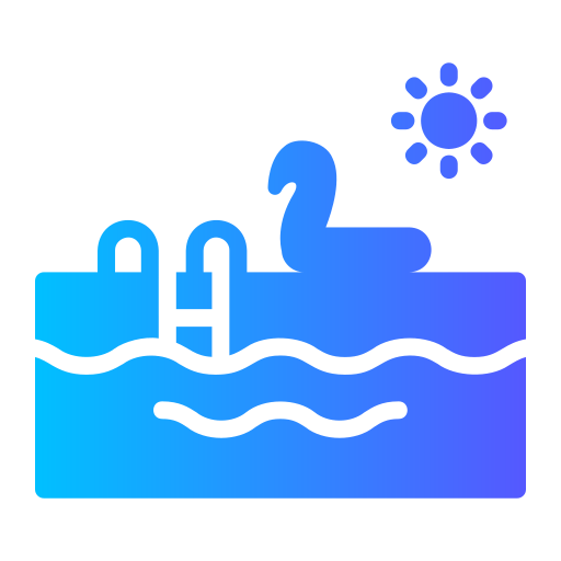 zwembad Generic gradient fill icoon