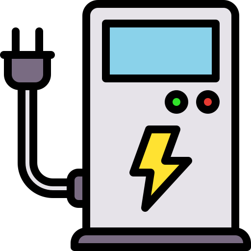 Electric station Generic color lineal-color icon