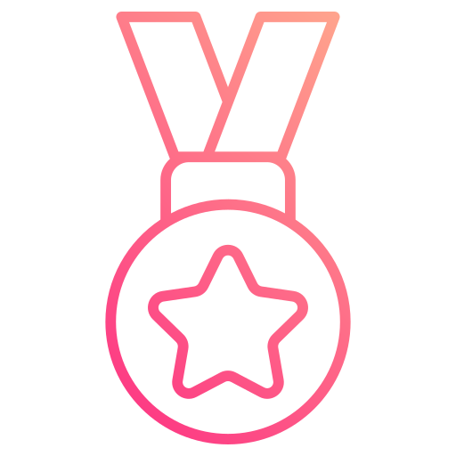 medalla Generic gradient outline icono