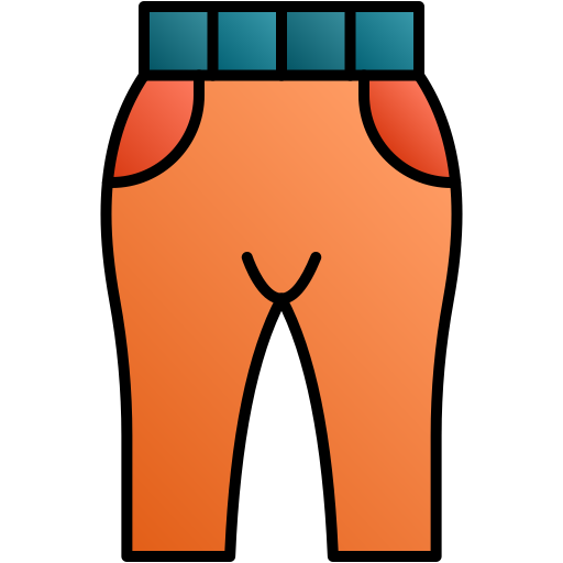 pantalones Generic gradient lineal-color icono