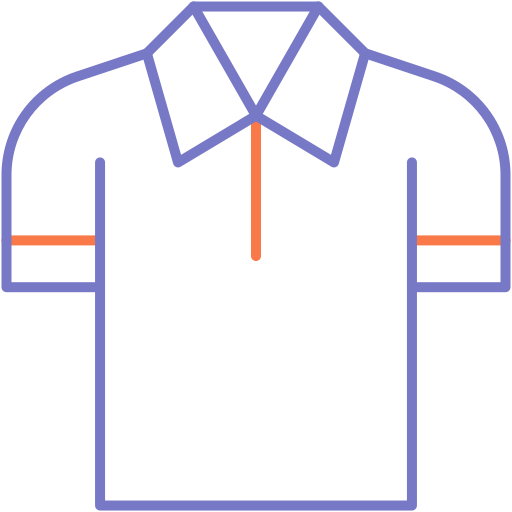 camisa polo Generic color outline Ícone