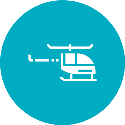 Helicopter Generic color fill icon