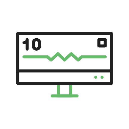 monitor de electrocardiograma Generic color outline icono