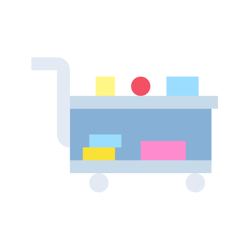 Medical cart Generic color fill icon