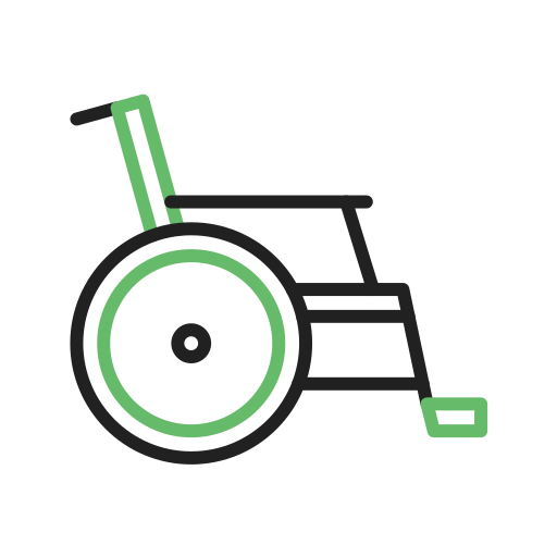 silla de ruedas Generic color outline icono