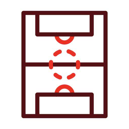 サッカー場 Generic color outline icon