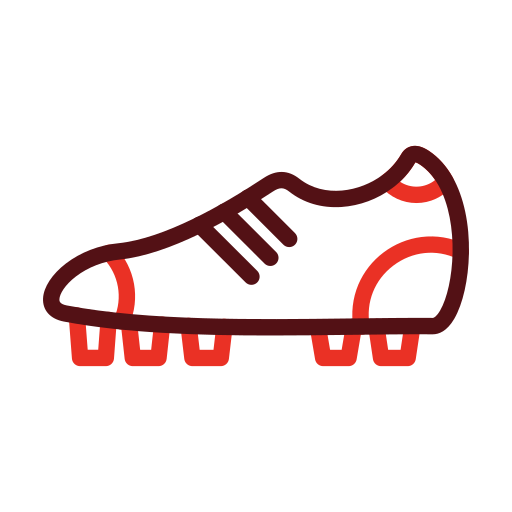 botas de fútbol Generic color outline icono