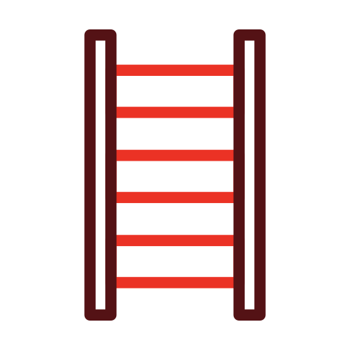 escalera de tijera Generic color outline icono