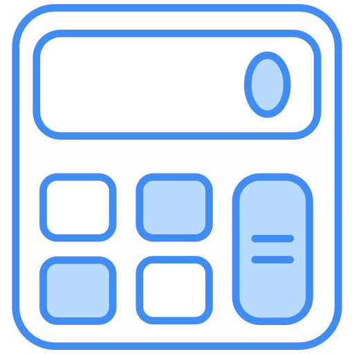 calculadora Generic color lineal-color icono