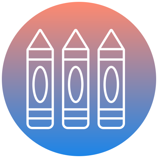 Crayon Generic gradient fill icon