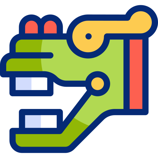 quetzalcoatl Basic Accent Lineal Color ikona