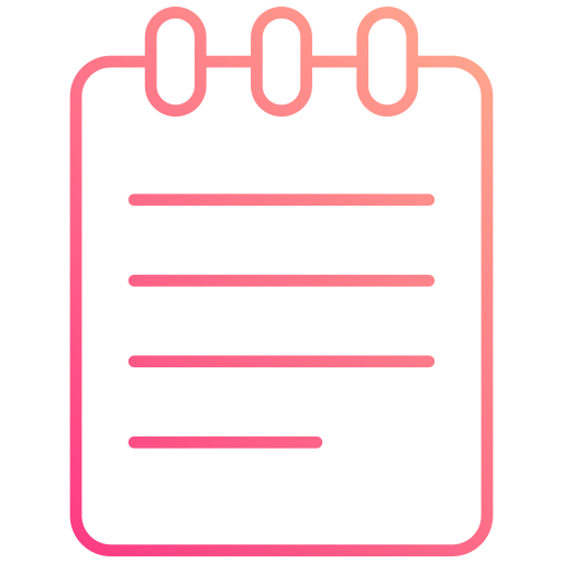 Notes Generic gradient outline icon