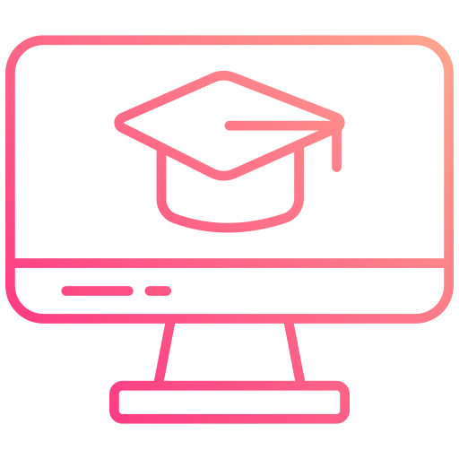 Elearning Generic gradient outline icon