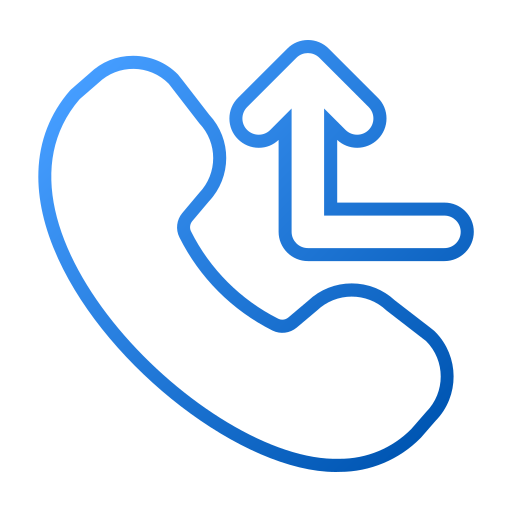 Call forwarding Generic gradient outline icon