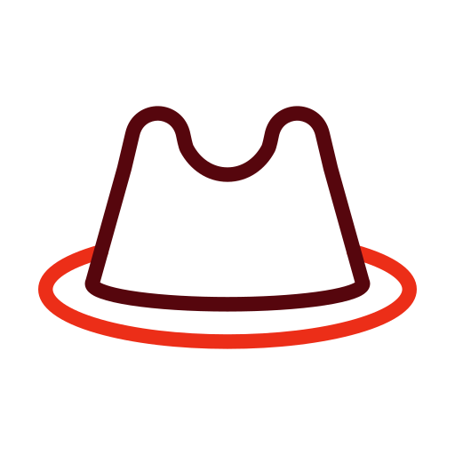 kapelusz fedora Generic color outline ikona