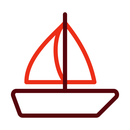 帆船 Generic color outline icon