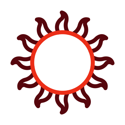 太陽 Generic color outline icon