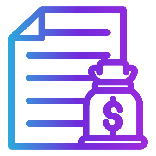 Budget planning Generic gradient outline icon