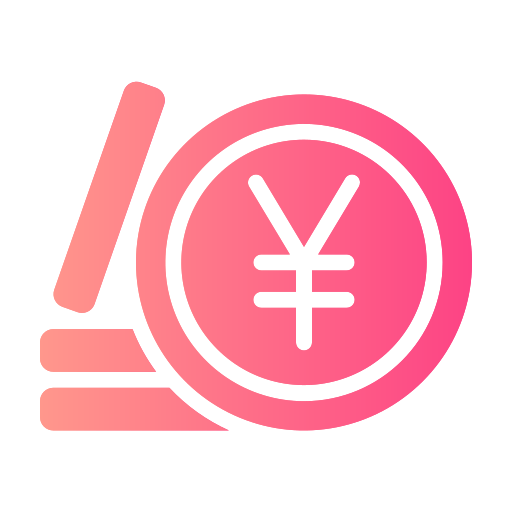 yen-valuta Generic gradient fill icoon