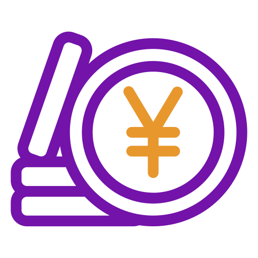 yen-valuta Generic color outline icoon