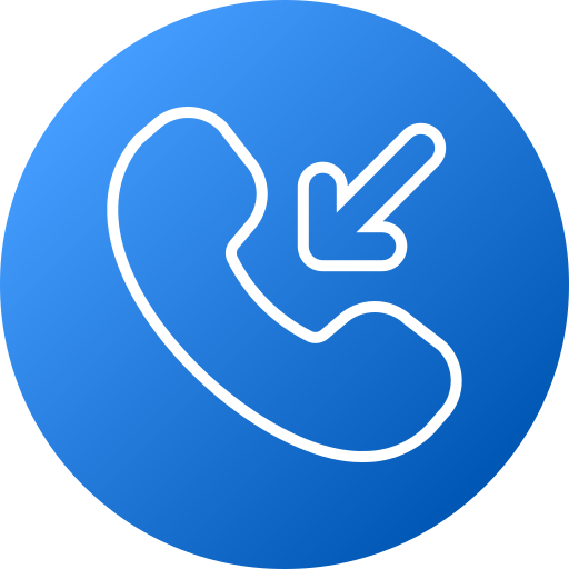 Incoming call Generic gradient fill icon