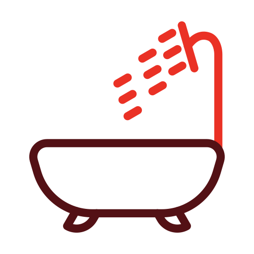 Ванна Generic color outline иконка