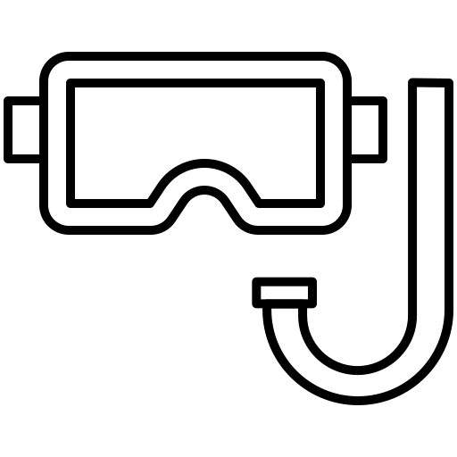 ダイビングマスク Generic black outline icon