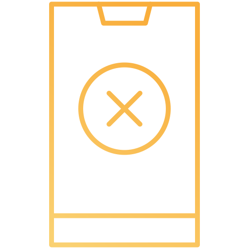 No mobile Generic gradient outline icon