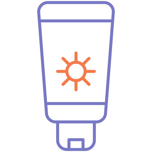 pantalla solar Generic color outline icono