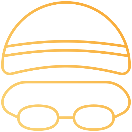 czapka pływacka Generic gradient outline ikona