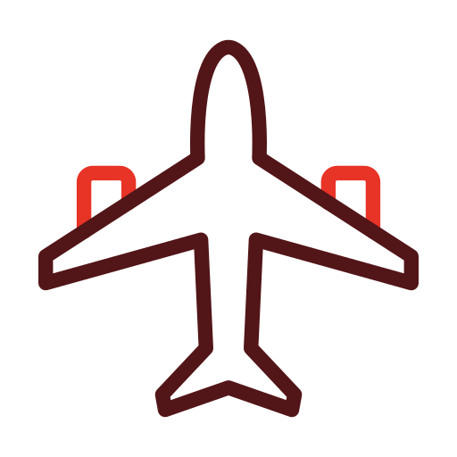 vliegtuigen Generic color outline icoon